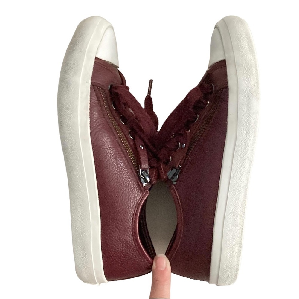 Coach Burgundy Empire Zipper Sneakers - Picture 7 of 12